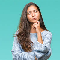 Woman with questions for her Bellevue dentist 