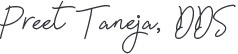 Dr. Taneja's signatures