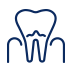 Animated teeth and gums icon