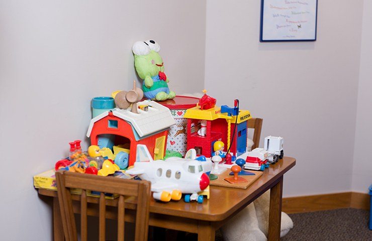 Kid friendly waiting area